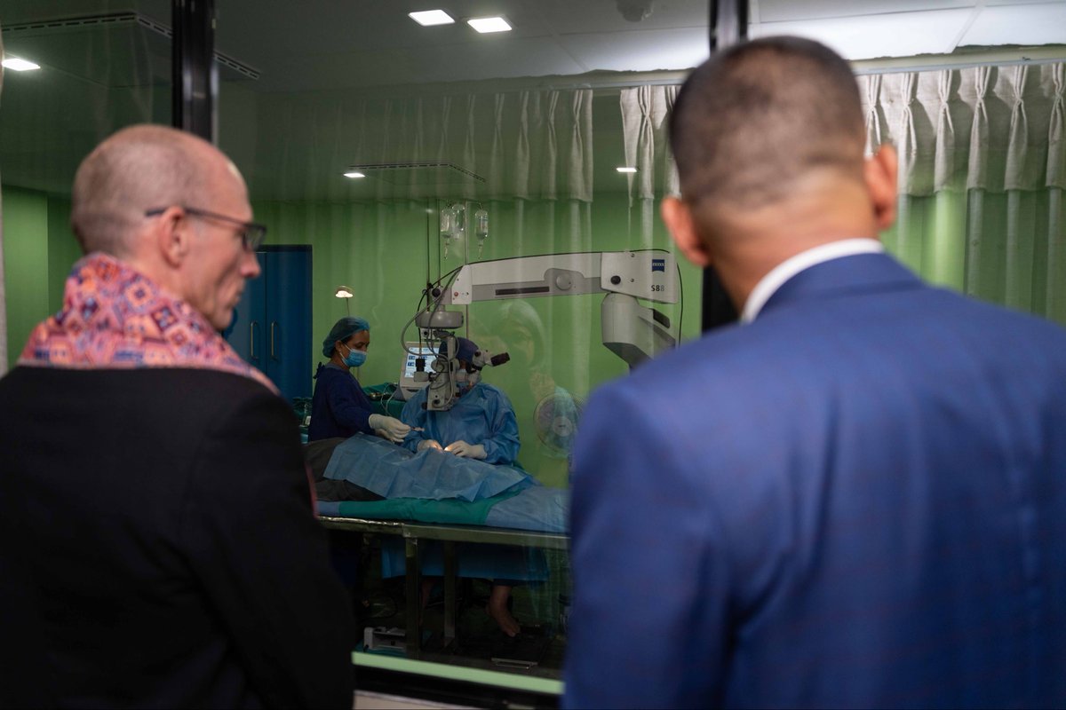 AusAmbNP's tweet photo. A privilege to visit Tilganga Institute of Ophthalmology and witness Nepali excellence in eye health. 

🙏 Dr Sanduk Ruit, Dr Rita Gurung and the team for their inspiring work. proud of TIO’s global impact and 🇦🇺’s longstanding partnership. https://t.co/qQVrlWDryK