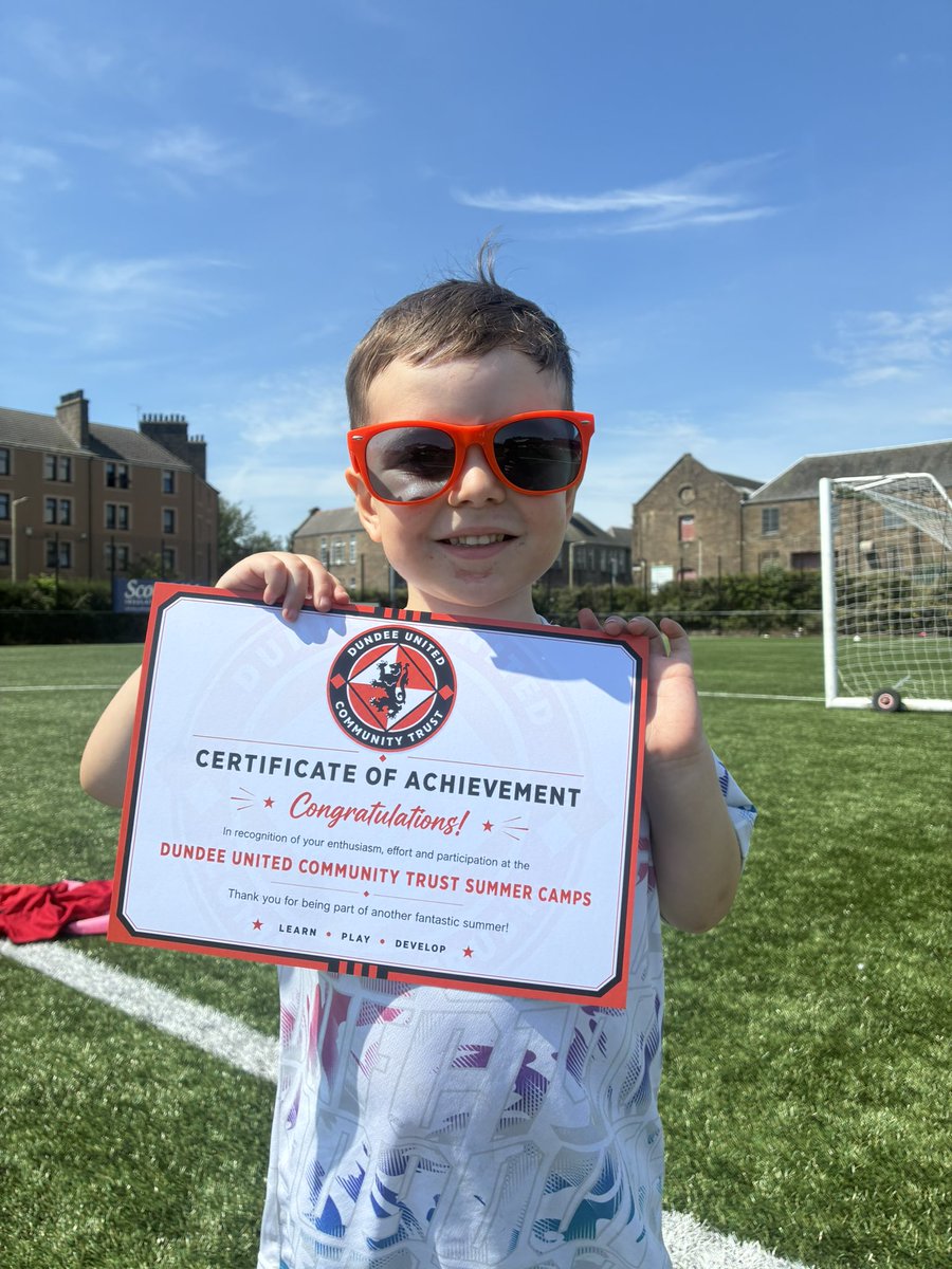 dundeeunitedct's tweet photo. ⚽️Summer Week 1⚽️

Thank you and well done to everyone who attended this week 👏🏻 

A week filled with lots of fun, laughs and goals 🧡 Canada won our World Cup 🇨🇦

To join us next week, follow the link below 👇 

https://t.co/X7p79E0ajg https://t.co/44eD9S3zM7