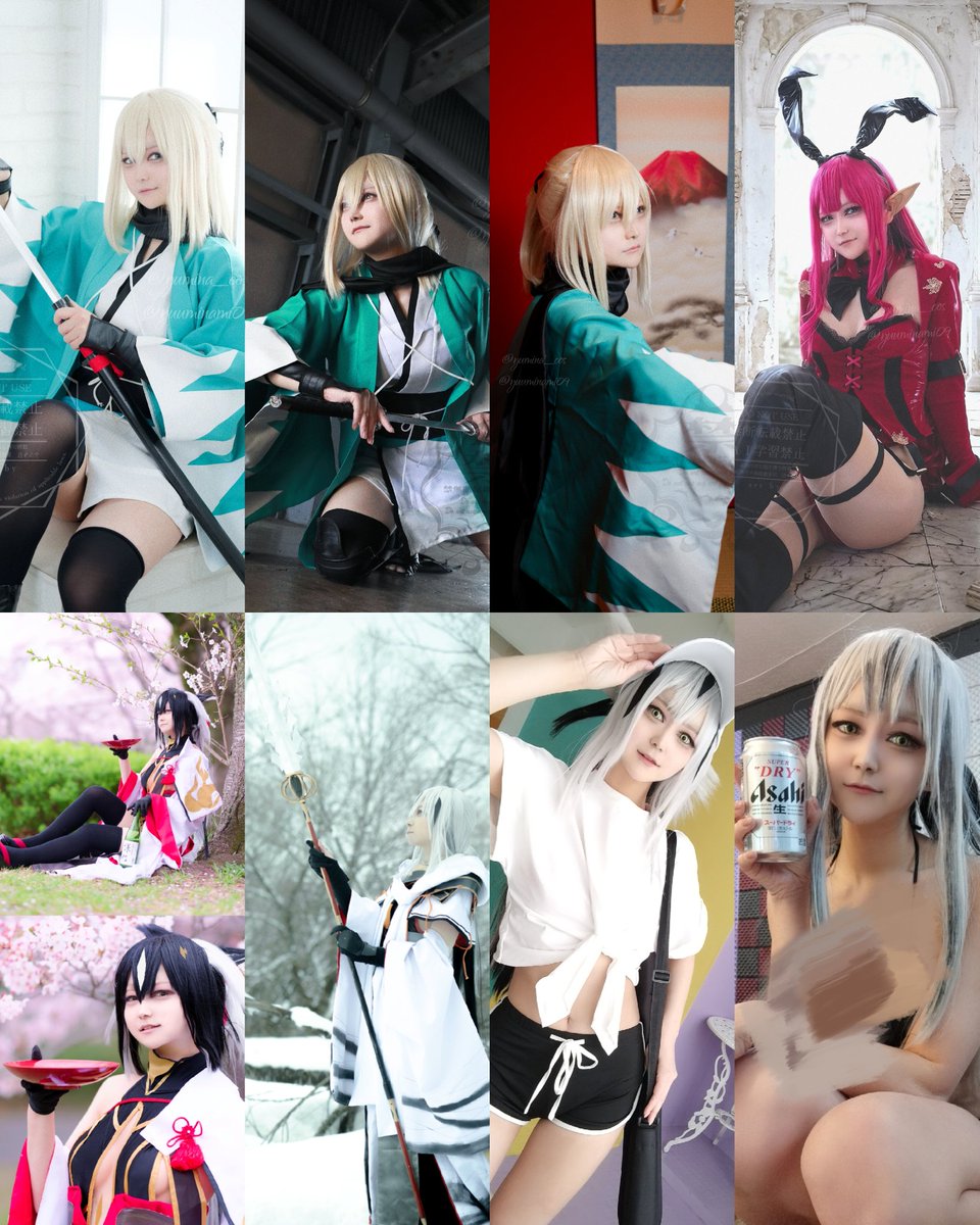 yumina_cos's tweet photo. 今更ですが💦
予想より沖田さん沢山着たな😌
初めての同人衣装？にも挑戦出来ました🙏
後半も頑張るよ！
#2026年上半期コスプレ総決算 https://t.co/eOQpV4SFek
