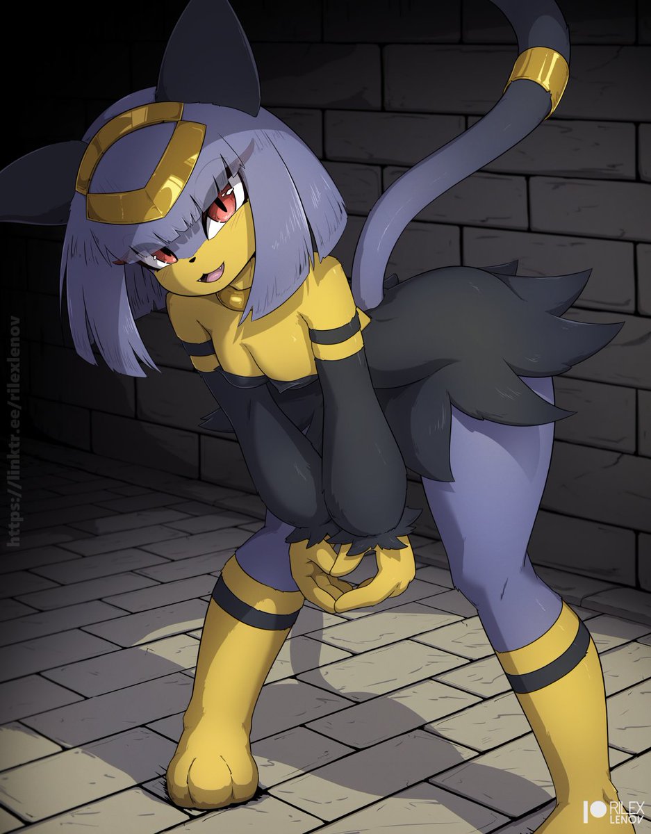 RilexLenov's tweet photo. Sekhmet!
She's so cute! I've been wanting to draw her for a long time, and the release of Palworld 1.0 was the perfect excuse!

Full versions of this pic are on Patreon, Subscribestar, and FANBOX