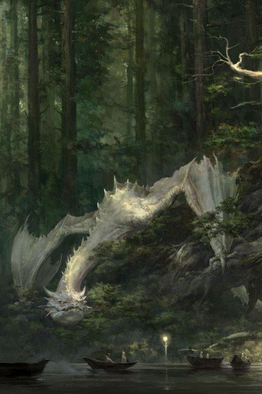 falloriumm's tweet photo. Travelers no longer remember why no one crosses this lake at night.

The dragon does. https://t.co/JdL7yvH0bO