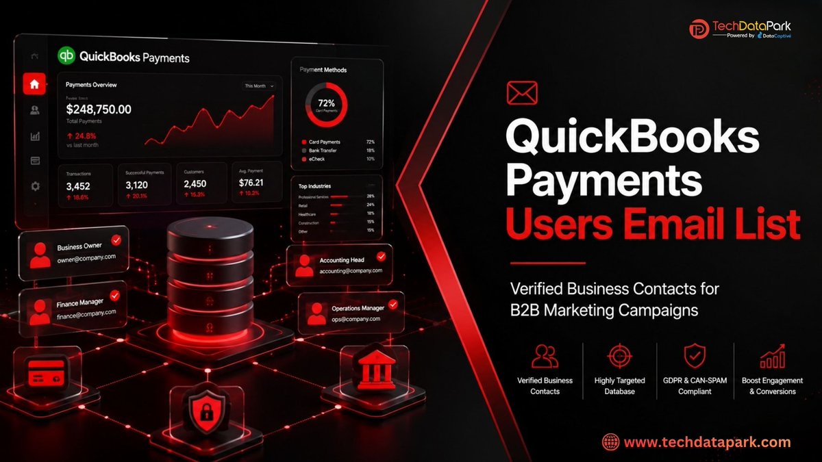 techdatapark's tweet photo. 🚀 Connect with businesses using QuickBooks Payments!

✅ Accurate business contacts
✅ Better prospect targeting
✅ Smarter sales outreach

Grow your B2B pipeline with TechDataPark: https://t.co/1vygeTZwAe

#B2BMarketing #LeadGeneration #ABM #FinTech #QuickBooks https://t.co/asQKY7QX18