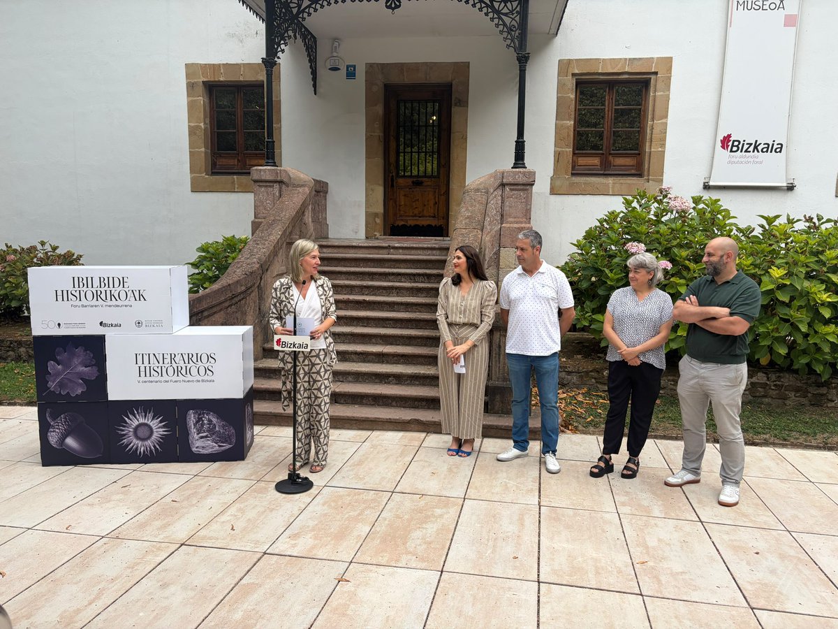 BNBizkaia's tweet photo. 5⃣0⃣0⃣📖 Ibilbide Historikoen edizio berezi bat, Foru Berriaren 500.Urteurrena dela eta.
🏛️🚶‍♀️🚶 Hiru ibilbide kultural egingo dira uztailean eta irailean foru-kokaleku nagusietan, Bizkaiko antolamendu historikoa eta gure lurraldeko erakundeen jatorria ezagutarazteko. https://t.co/55Q9qrDh9q