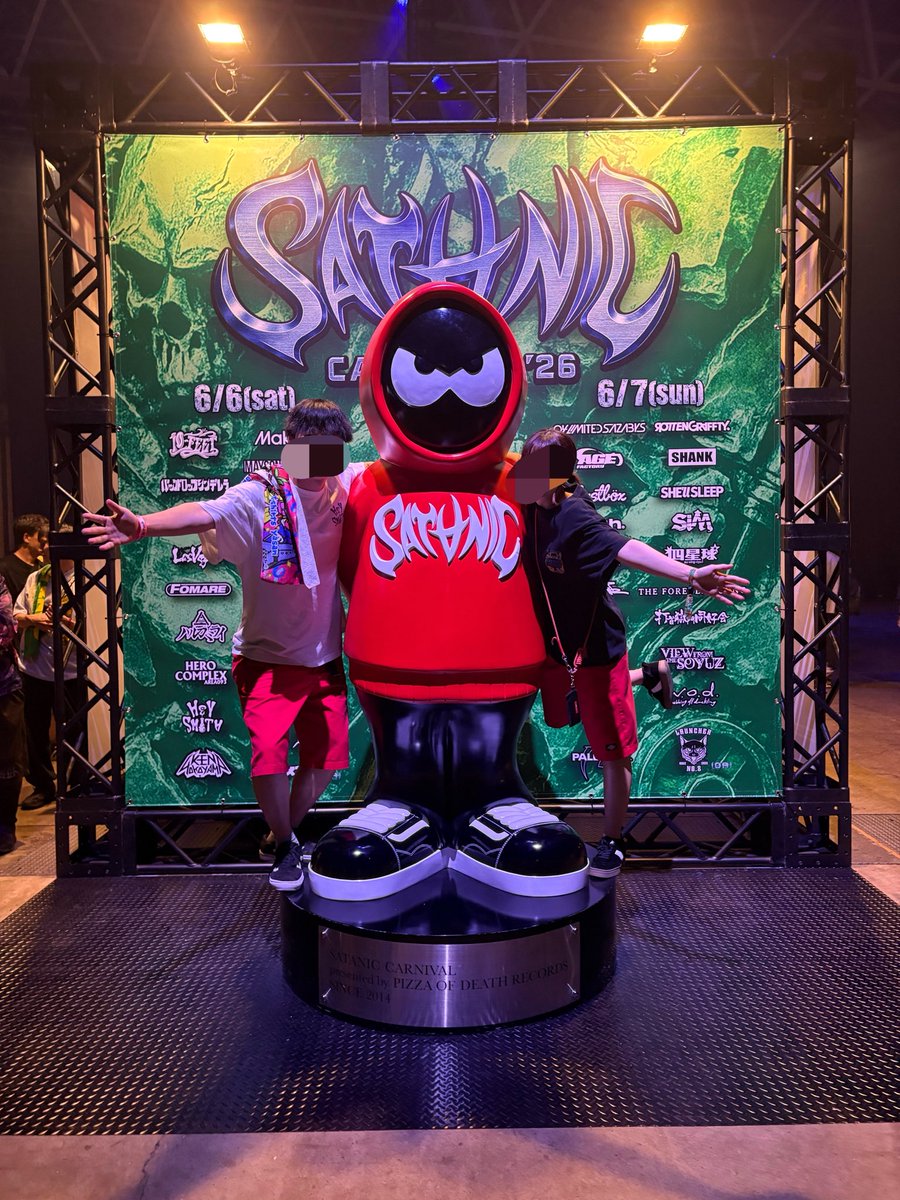oor_04's tweet photo. 2026/06/06
SATANIC CARNIVAL 2026
📍幕張メッセ 国際展示場

はじめましてのサタニック🔥
でっかいステージでのカライドお初やったけどめちゃくちゃぶちかましててカッコよすぎてやばかった😭😭❤️‍🔥あとHERO良すぎてハマった🥵 https://t.co/vEBE59FfDn