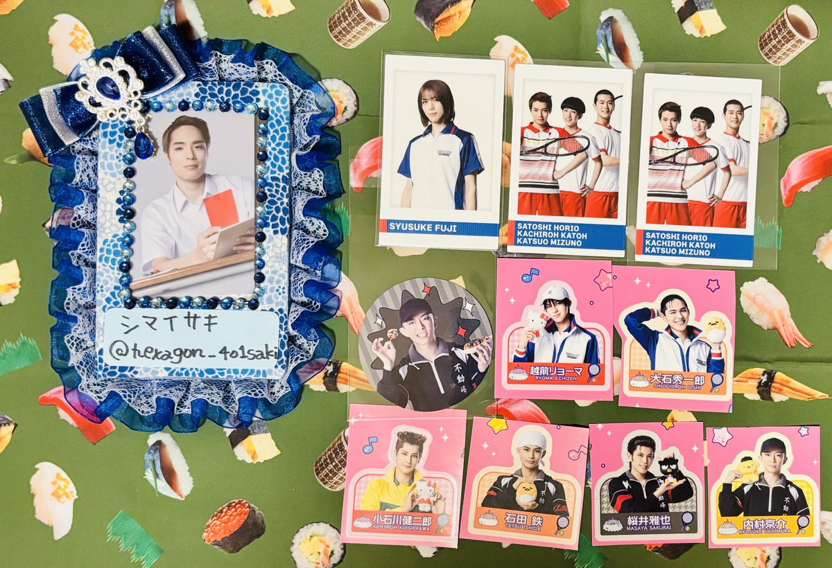 hexagon_401saki's tweet photo. 【交換】テニミュ 四天宝寺公演グッズ ピューロ 青学 不動峰

譲：画像のもの

求：同異種12代目河村or定価

異種交換は内容ご提示お願いいたします。
交換譲渡に優劣ございません。
固ツイ日会場手渡し＞郵送
検索からでもお気軽にお声掛けください😊
⚠️ツイフィ未読の場合は返信不可 https://t.co/3whlsurCyH