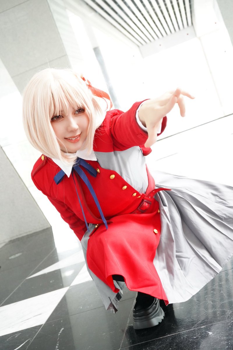 mofumofu_dream's tweet photo. Cosplay
リコリス・リコイル/錦木千束

＿＿＿＿そこのあなた！！！

 📸@krin__cos__20 
 
 #リコリコ https://t.co/yYKPsJ4ZUB