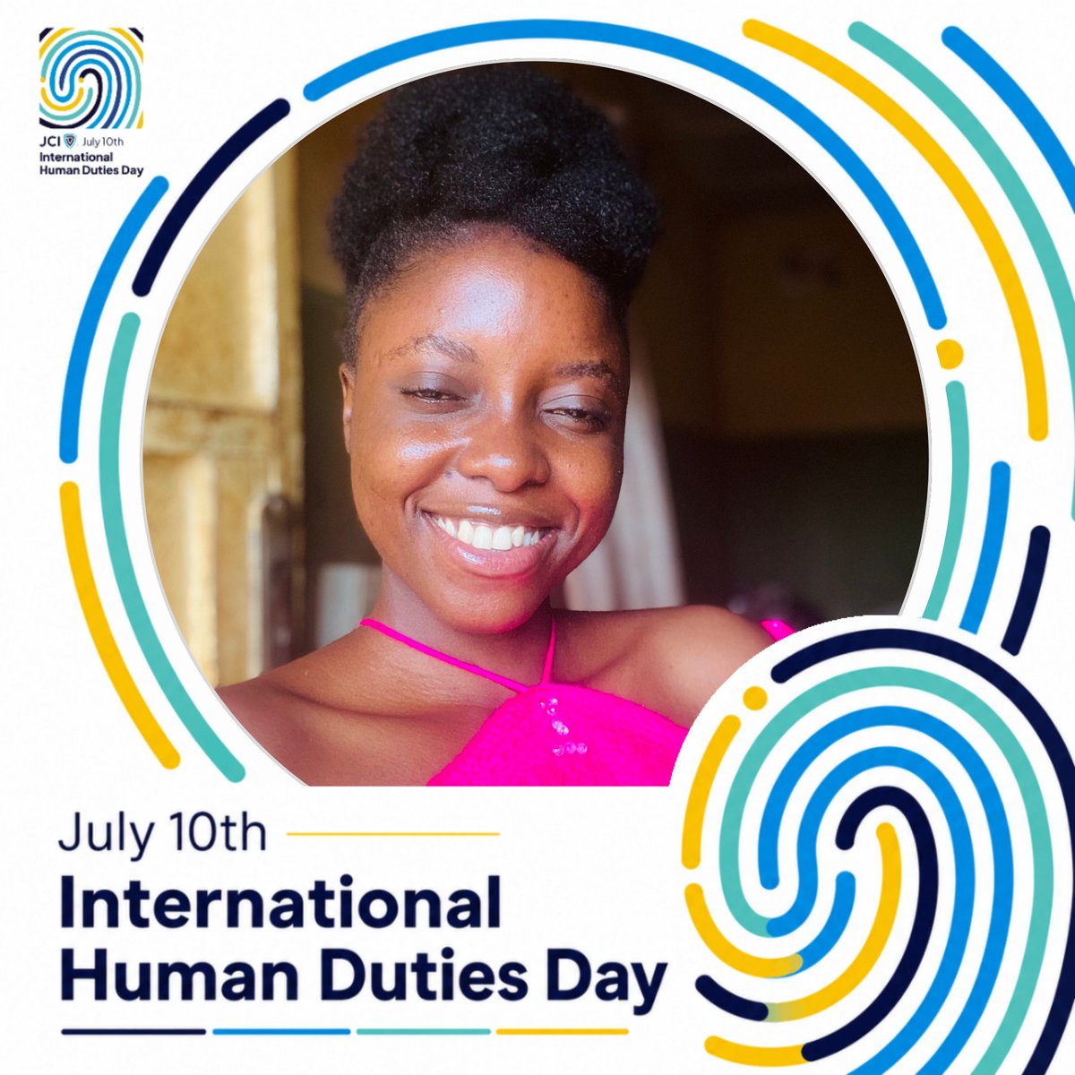 PreshyHooks's tweet photo. INTERNATIONAL HUMAN DUTIES DAY!!

Real change begins with small actions.
Together we can inspire responsibility, compassion and positive action across our communities and around the world 🌍

#humanduties
#JCINigeria 
#JCI 
#amplify https://t.co/RJbtK9tCVH