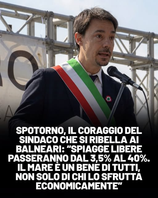 serebellardinel's tweet photo. Sindaco di #Spotorno, ha detto BASTA! Le spiagge, il mare non sono proprietà di chi se ne impossessa usufruendo delle #ConcessioniBalneari! Anzichè premiarlo per questo gesto, si sono schierati contro sia la @LegaSalvini che i @FratellidItalia che avete votato, IMBECILLI! https://t.co/5oWg3RMkZJ