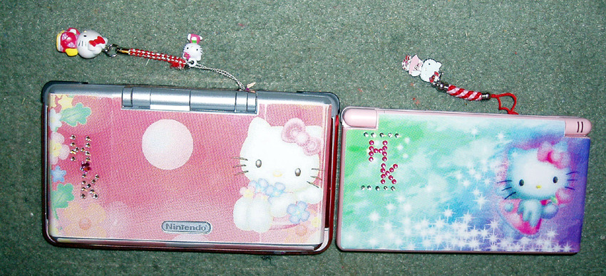 3CC0__'s tweet photo. Hello Kitty Nintendo DS and DS Lite https://t.co/NbPUJl1LIw