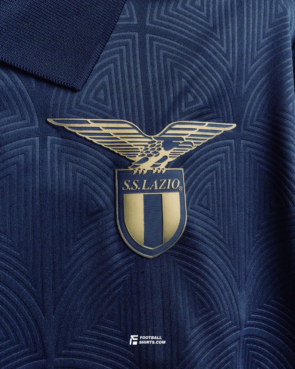 FootballShirts's tweet photo. Lazio’s 2026/27 Third Shirt goes dark. 🦅 https://t.co/8jE5rGlkBO