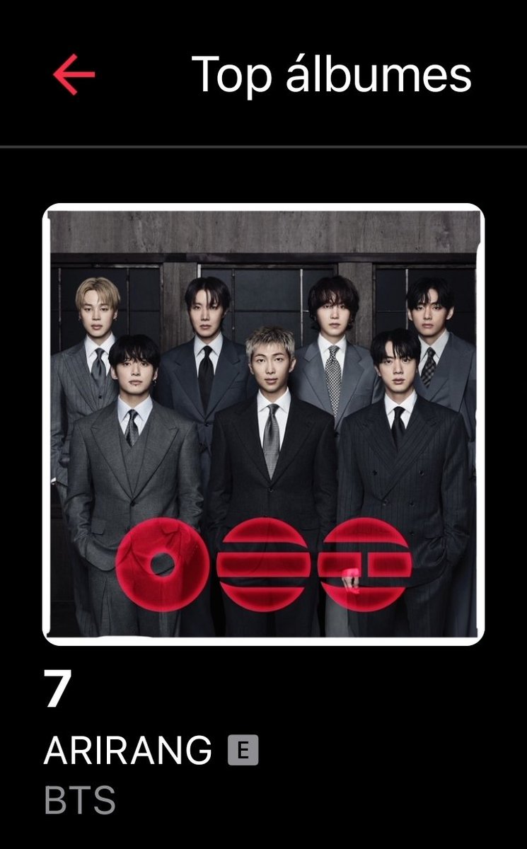 BTSDailyChile's tweet photo. ARMY Chile

Si tienes Apple Music, no olvides reproducir el álbum ARIRANG completo.

Actualmente nos encontramos en el puesto #7 del Top Albums: Real-Time en Chile. Cada reproducción cuenta y nos ayuda a seguir escalando en el ranking.

#STREAM_ARIRANG

🎧 
https://t.co/4bbNOR4QnA