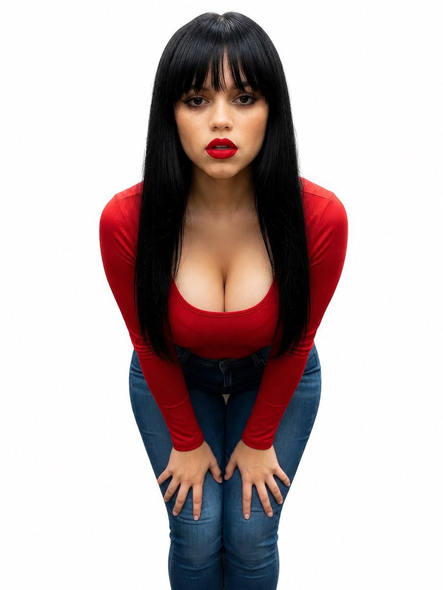 haiderhere5's tweet photo. Jenna Ortega in Red.. https://t.co/3KrufAiPAM