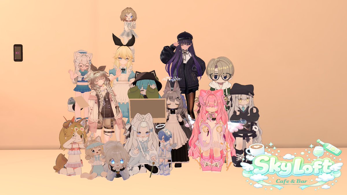 Chii3da4's tweet photo. 今週もSkyLoftにお邪魔しましま！！！

#vrc_skyloft https://t.co/CLjALgH1LS