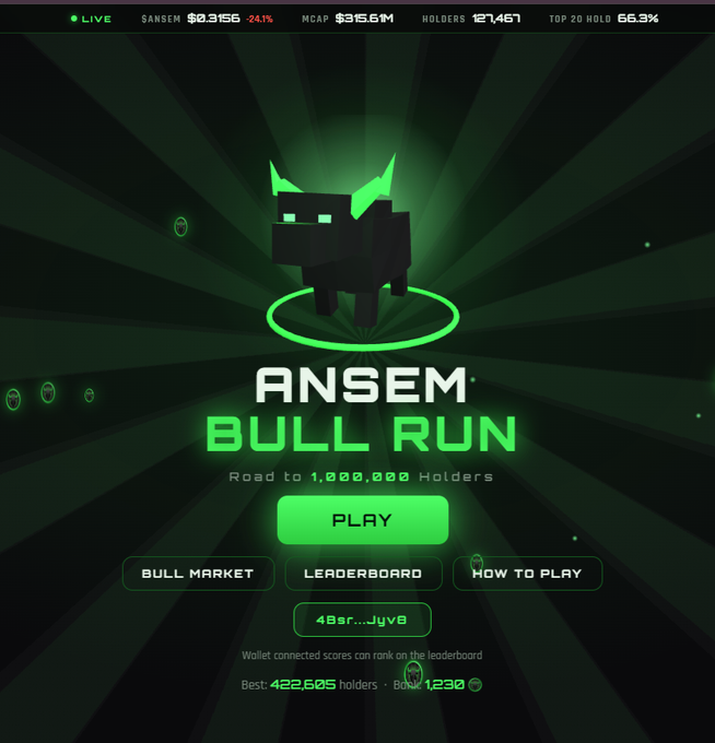 PlayAnsemBull's tweet photo. Just go and play!

👉https://t.co/QFProwJYWn

solana:9cRCn9rGT8V2imeM2BaKs13yhMEais3ruM3rPvTGpump  @blknoiz06 https://t.co/3CDUfxRTri