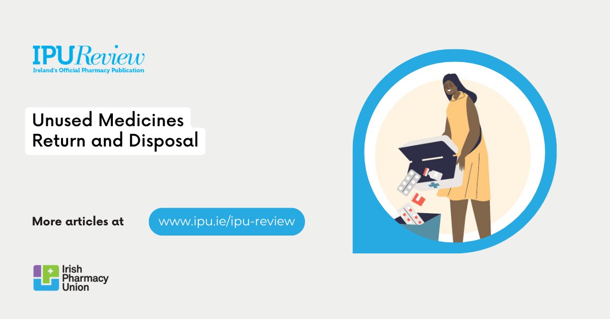 IrishPharmacy's tweet photo. Unused Medicines Return and Disposal

As part of the Community Pharmacy Agreement (CPA) 2025, a nationwide service for the safe and environmentally appropriate disposal of unused medicines returned by the public through community pharmacies is being introduced. This article from Susan O’Donnell, Professional Services Pharmacist at the IPU, outlines the service.

Read full article at: https://t.co/R1l2TTJ6HM

#IPUReview #UnusedMedicines #MedicinesReturn #MedicinesDisposal