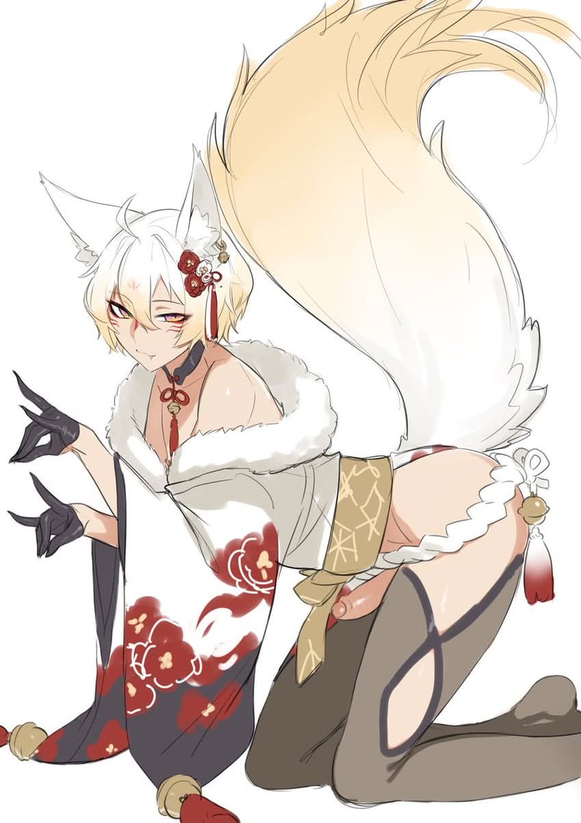 Prince_Umbra's tweet photo. "Heya, cutie, what do you think of this foxy boy, huh? pretty cute, right?"

*I say doing a cute pose on my knees*

"It's okay, you can praise my adorableness. I love being praised, you know, heheh!" https://t.co/8euhA3DJZd
