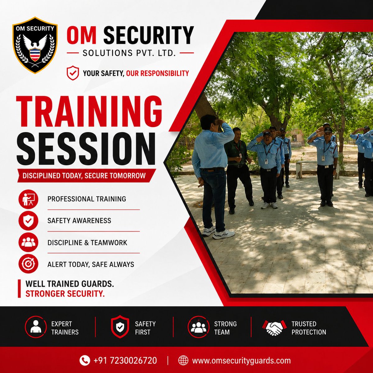omsecuritysolu2's tweet photo. 🚨 Ensure Safety with Om Security Solutions Pvt. Ltd.! 🚨
Your safety is our priority! 💼 With highly trained security guards, advanced surveillance, and 24/7 monitoring, OM Security Solutions Pvt. Ltd. provides unmatched protection for your home, business, or event https://t.co/cA0zhuCN8t