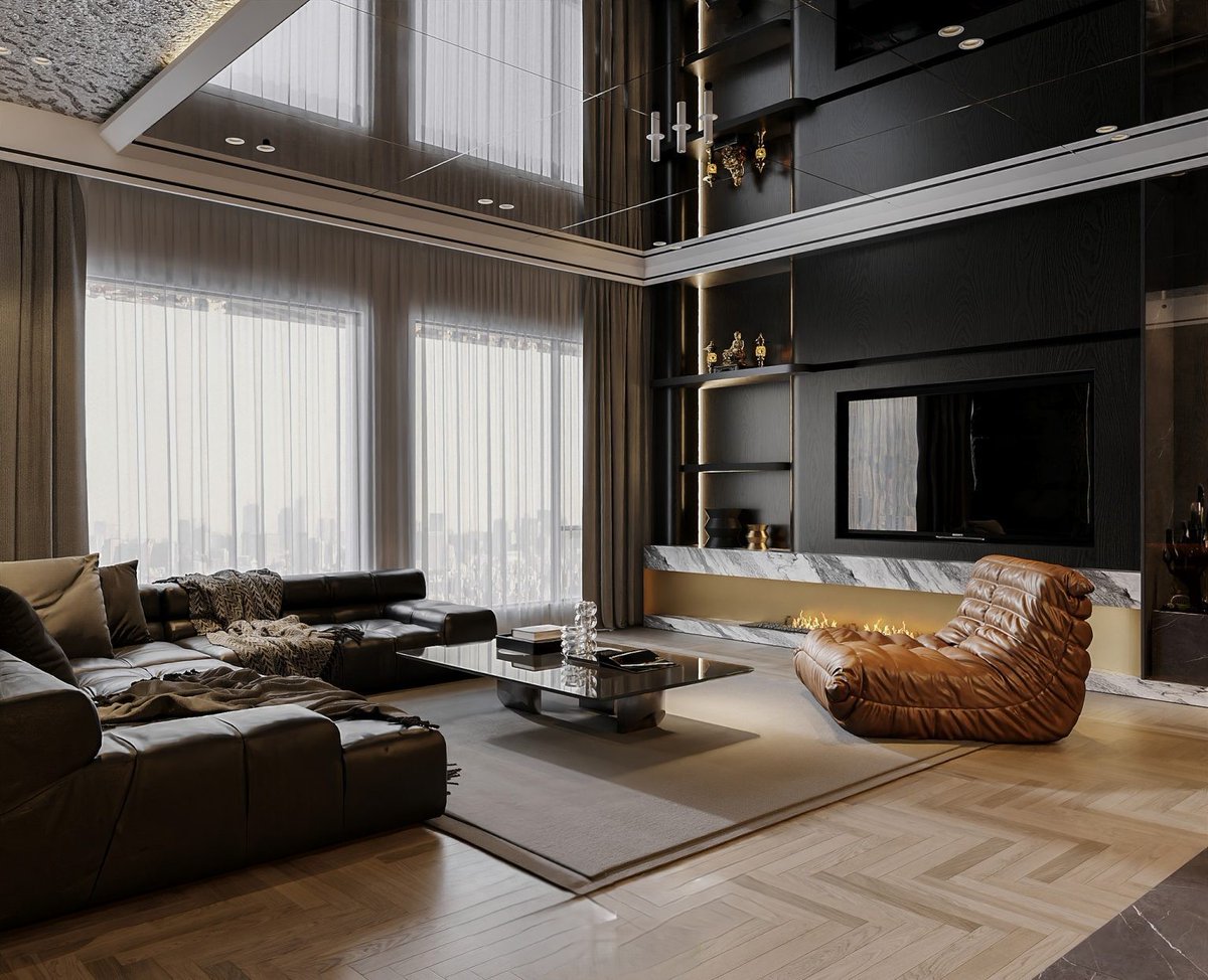 OthmanLakki's tweet photo. Minimal palette. Bold materials. Timeless proportions.

A contemporary double height residence where natural stone, dark wood, and soft light create a calm yet dramatic atmosphere.

#InteriorDesign #LuxuryInteriors #ArchViz #CGI #ModernDesign https://t.co/JG13aCgq0L