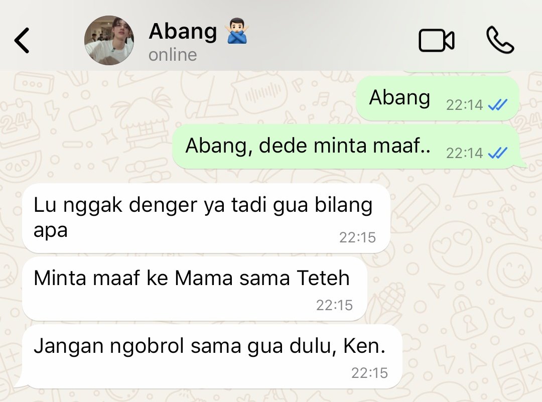 eomblubuk's tweet photo. Abang &amp; dede berantem. 

Seonghyeon Keonho few tweets au. https://t.co/IYJiBkOJ4V