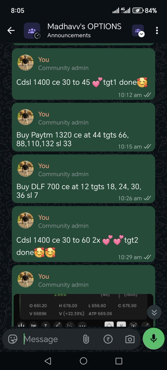 FiiStockFutures's tweet photo. #Cdsl 1400 ce 30 to 60 2x,
#PayTm 1320 ce 44 to 77 high... Only to paid clients... 
#Nifty #Sensex #banknifty #finnifty @NIFTYANDCRUDE https://t.co/FqLt82gIv9