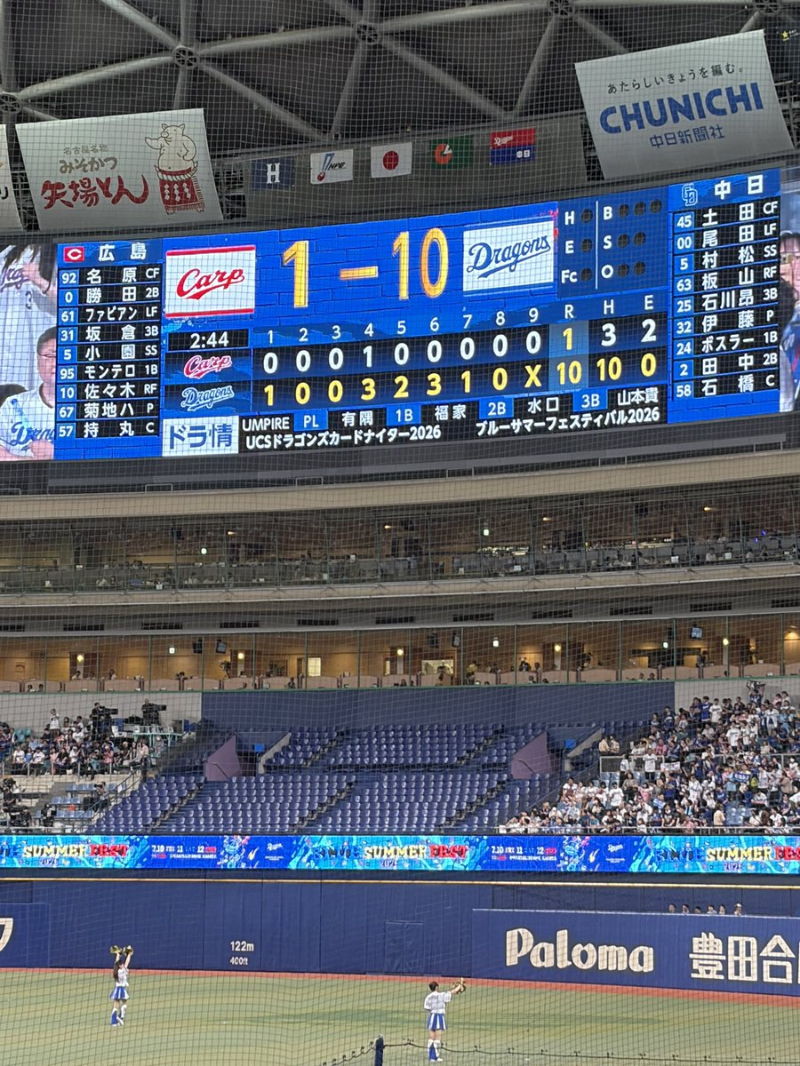 Dj9Fy's tweet photo. まなりんと人生初野球観戦
ラブライブフェスの日はここがラブライバーで埋まるのか
#ドラゴンズ
#中日
#ラブプラス
#ラブライブ https://t.co/oHDc92EBez