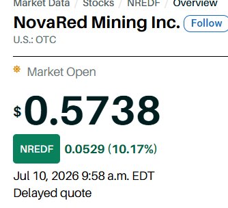 BenjaminMi44102's tweet photo. Yo copper sleuths, Rio Tinto has a 2030–2035 copper problem - and that is the part I care about.

UBS says Rio lacks meaningful copper-growth options for that window, even while ramping Oyu Tolgoi and reportedly exploring a larger stake in Argentina’s Los Azules project.

Think about what that means.

One of the world’s biggest miners is actively looking for ways to fill a future copper pipeline gap. BHP already moved with Vicuña. Rio even explored a Glencore deal before those talks failed.

That is why I’m holding $NRED / $NREDF. The majors are searching for tomorrow’s copper supply, while NovaRed is using MetalCore’s 4.1M+ records to sharpen targets at Wilmac - 16,078 hectares in BC, roughly 10 km west of Copper Mountain.

The giants are showing where the pressure is building. I want exposure earlier in the story.

Not a call, just vibes

$BCDA $CCC $EQPT $PMA