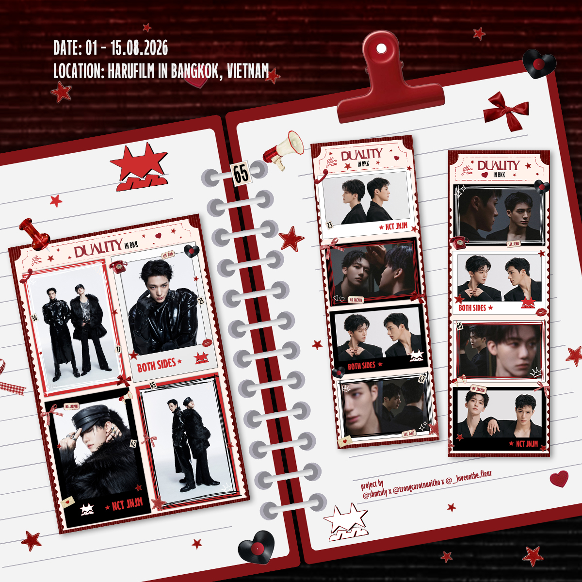 puppybunny_jj's tweet photo. 𝑝𝑙𝑠 𝑟𝑡 𓈒 ໒꒱ 

𓂃 ʚ "duality" photobooth frame in bkk ɞ

🍥 1-15/8
📍 all harufilm location

🎁 50 gift sets (available from aug. 7 at 𝘀𝗶𝗮𝗺 𝘀𝗾𝘂𝗮𝗿𝗲 𝗼𝗻𝗲, 𝟮𝗻𝗱 𝗳𝗹.) 

hope to see you soon💙🩷

#NCTJNJM_FANMEETING_TOUR
#NCTJNJM_FANMEETING_TOUR_DUALITY https://t.co/TkV2XNFYHX
