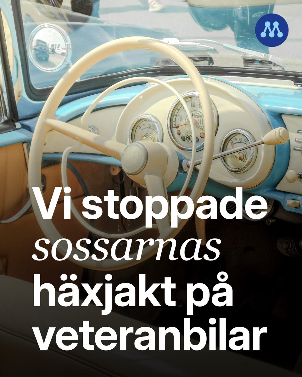 beckmansasikter's tweet photo. Tack vare Moderaternas arbete i EU räddas svenska veteranbilar från att tvångsskrotas.
 
När Socialdemokraterna styrde lät man myndigheter i Sverige klassificera veteranbilar som miljöfarligt avfall. Det har kostat ägarna stora summor.
 
Vi gör tvärtom genom att underlätta för veteranbilägare. Vi har också sänkt priset vid pumpen till Västeuropas lägsta för att det inte ska kosta skjortan att vara ute på vägarna.
 
Veteranbilar är en hobby för många och en del av svensk kultur. De ska fortsätta mötas på våra torg och rulla på våra svenska vägar.
 
Vi stoppade vänsterns orättvisa häxjakt på veteranbilar och deras ägare!