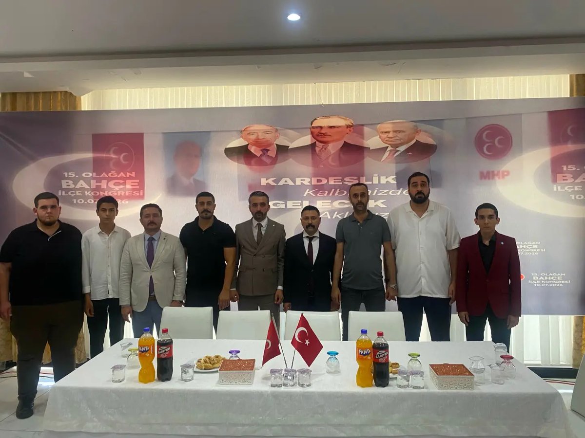 mgeceroglu80's tweet photo. Liderimiz Sayın Devlet Bahçeli Beyefendi'nin emir ve himayelerinde, MHP Osmaniye İl Başkanlığımızın öncülüğünde gerçekleştirilen Bahçe İlçe kongresine katılım sağladık.

Göreve gelecek olan başkanımıza ve yönetimine görevinde başarılar diliyoruz.🇹🇷 https://t.co/fflUKqfRR0
