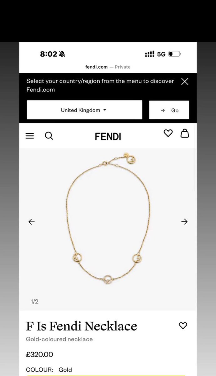 narasconsignmnt's tweet photo. Fendi Necklace available 
£300

#narasconsignmentstore #fendi #luxuryneckpiece https://t.co/Pq2dT8leLj