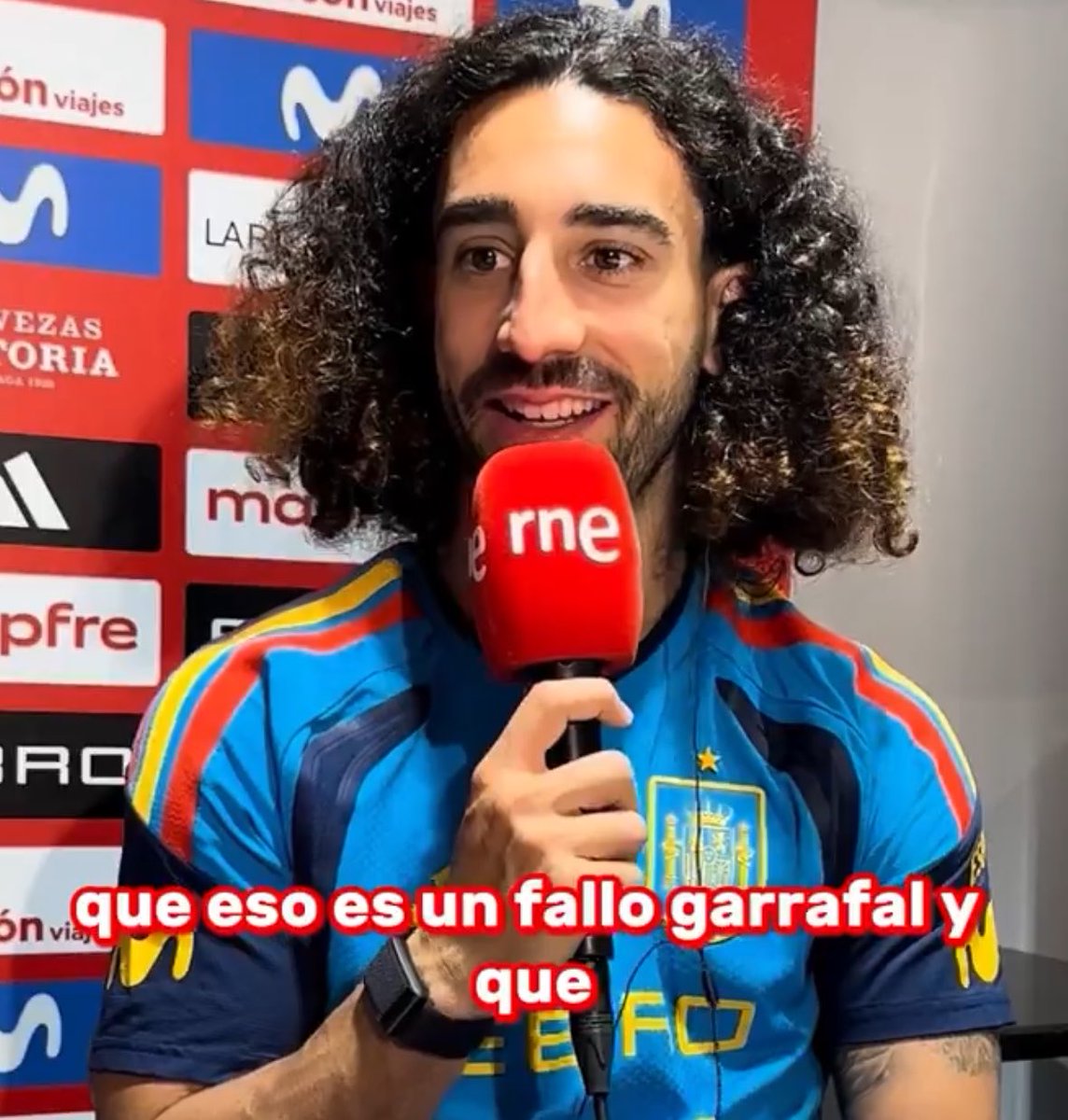 theMadridZone's tweet photo. 🗣️ Marc Cucurella: “Thibaut Courtois said I didn’t follow him back on Instagram? Don’t worry, I quickly followed him back. 

I already told my social media team that they are fired for this mistake (laughs).” (RNE) https://t.co/iM8ceT2kD4