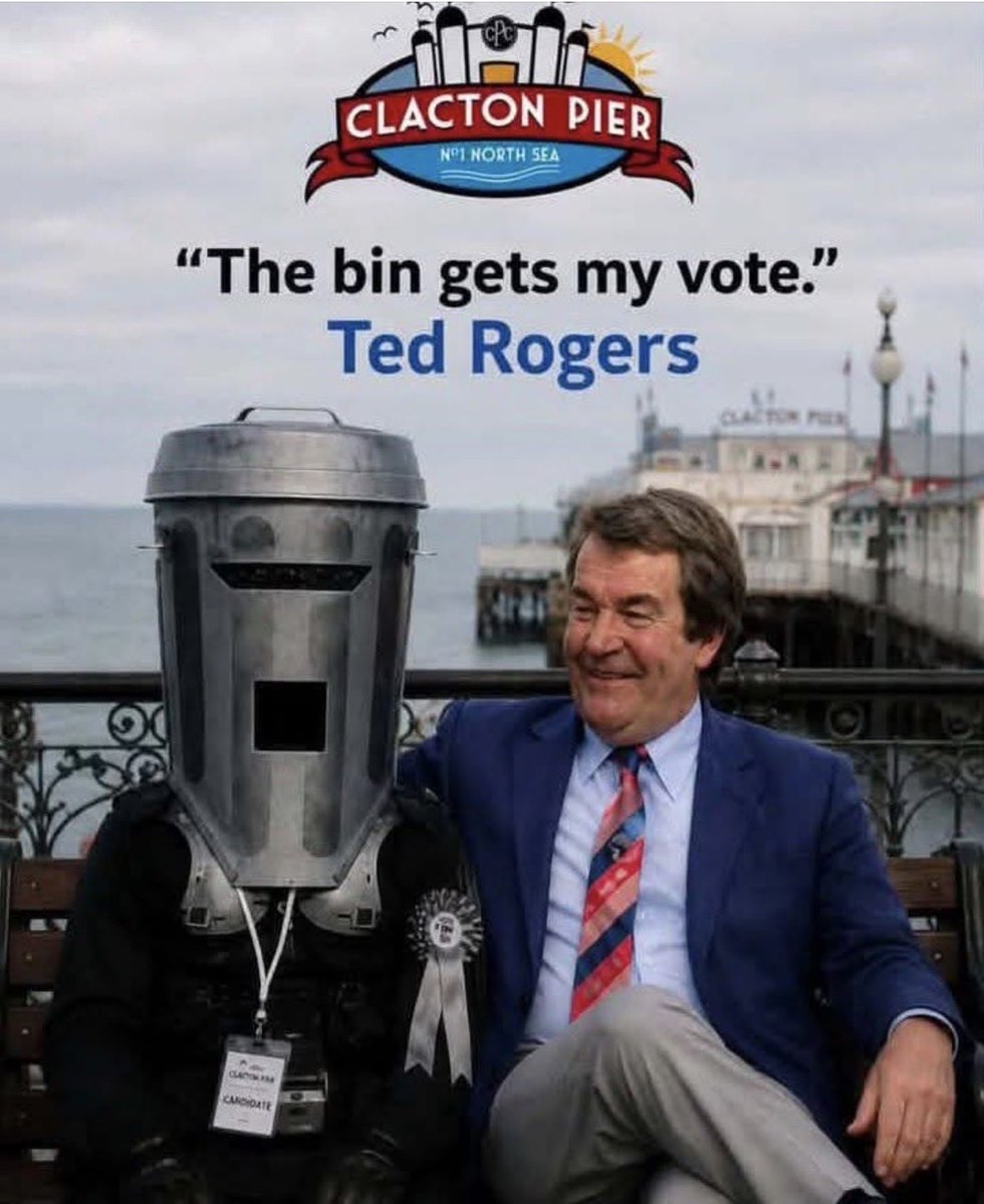 RabfaeKillie1's tweet photo. Count Binface is killing the social media and is out performing Farage and his Deform party.
This is Clacton’s chance to make a stance .
#reformout #countbinface #bin #clacton https://t.co/OtrnZ6EkZs