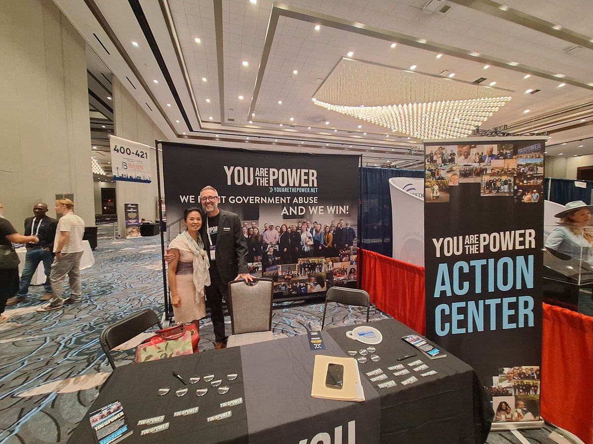 YATPOfficial's tweet photo. If you're at @TheFreedomFest this weekend, come say hello! 👋

Stop by our booth to learn about the work we're doing to defend individuals and families from government abuse.

We'd love to meet you! https://t.co/vYOWvYpWoB