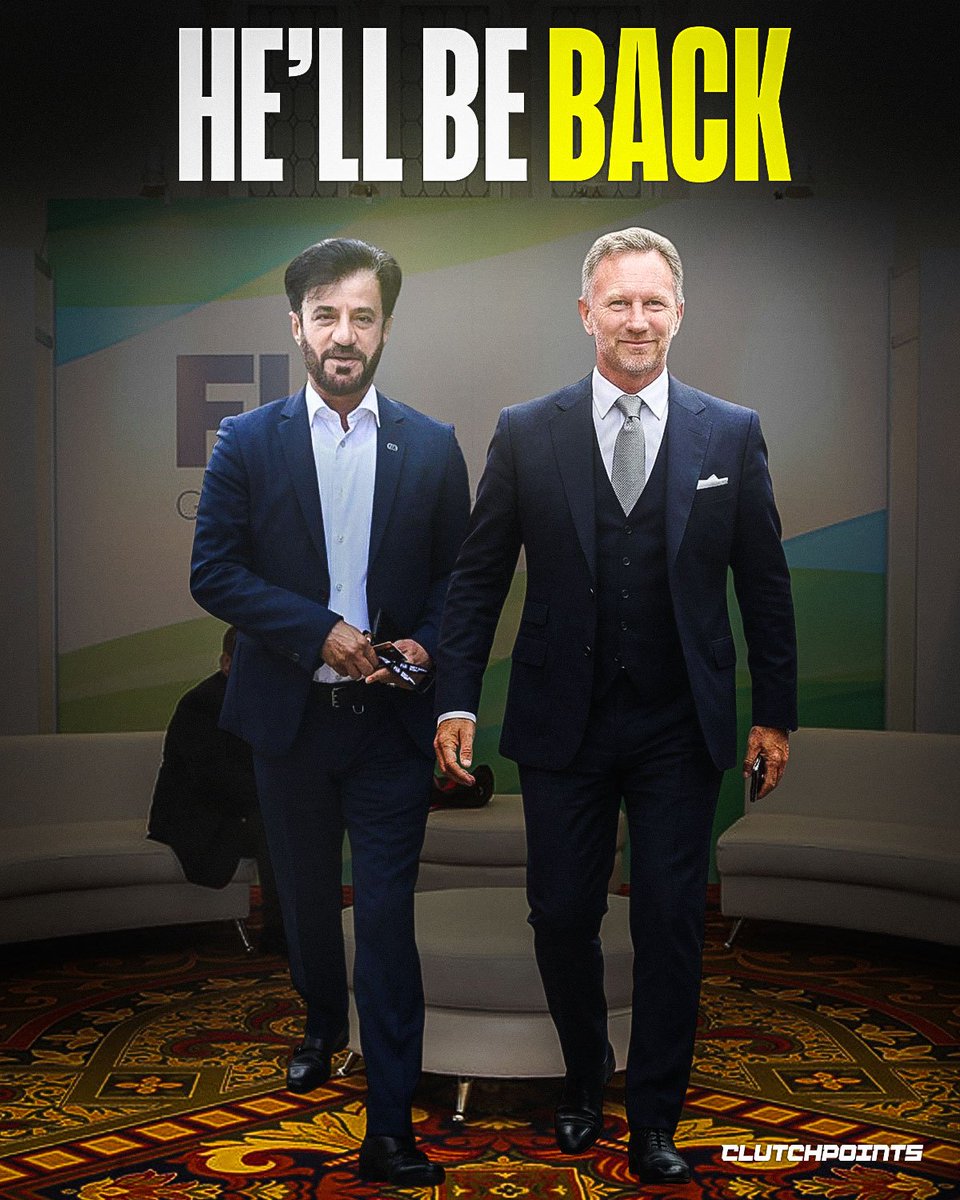 RacingOnCP's tweet photo. Christian Horner's Formula 1 story may not be over after all.

FIA President Mohammed Ben Sulayem is confident he'll return.

"He will be back. Where, it is not for me to say, even if I know. It is for him to say."

Now, all eyes are on where Horner lands next. https://t.co/aw6kTUpIIi