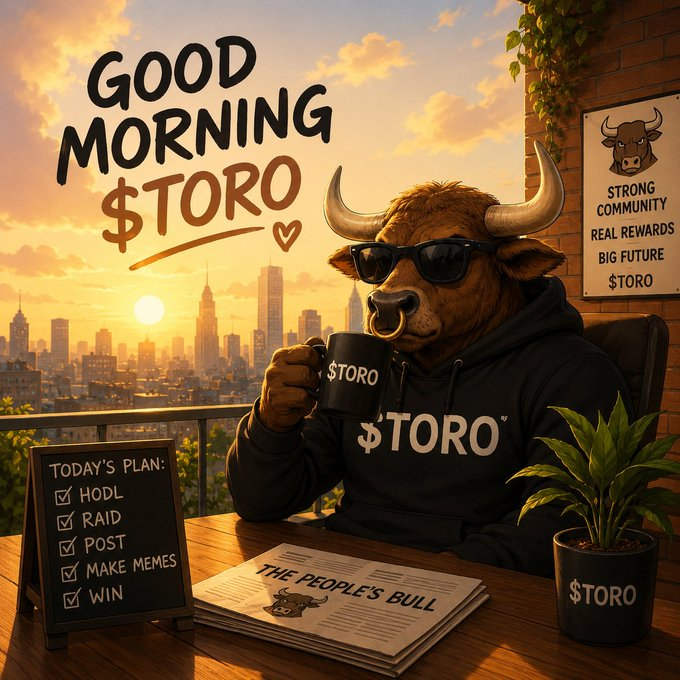 ToroTheBull_Sol's tweet photo. gm all. 

three random winners have been chosen, @officer_slide @onerandom_dudee & @OnlyCrypto_69 

Airdrops will be sent out shortly, the plan today is simple:

-hold
-raid
-post
-make memes make videos

The community bull will airdrop random bagworkers putting in the most work today.

solana:2rovxjbNfyVuTdDTpH3EtsWEFJKCmYasuLud3MRHpump