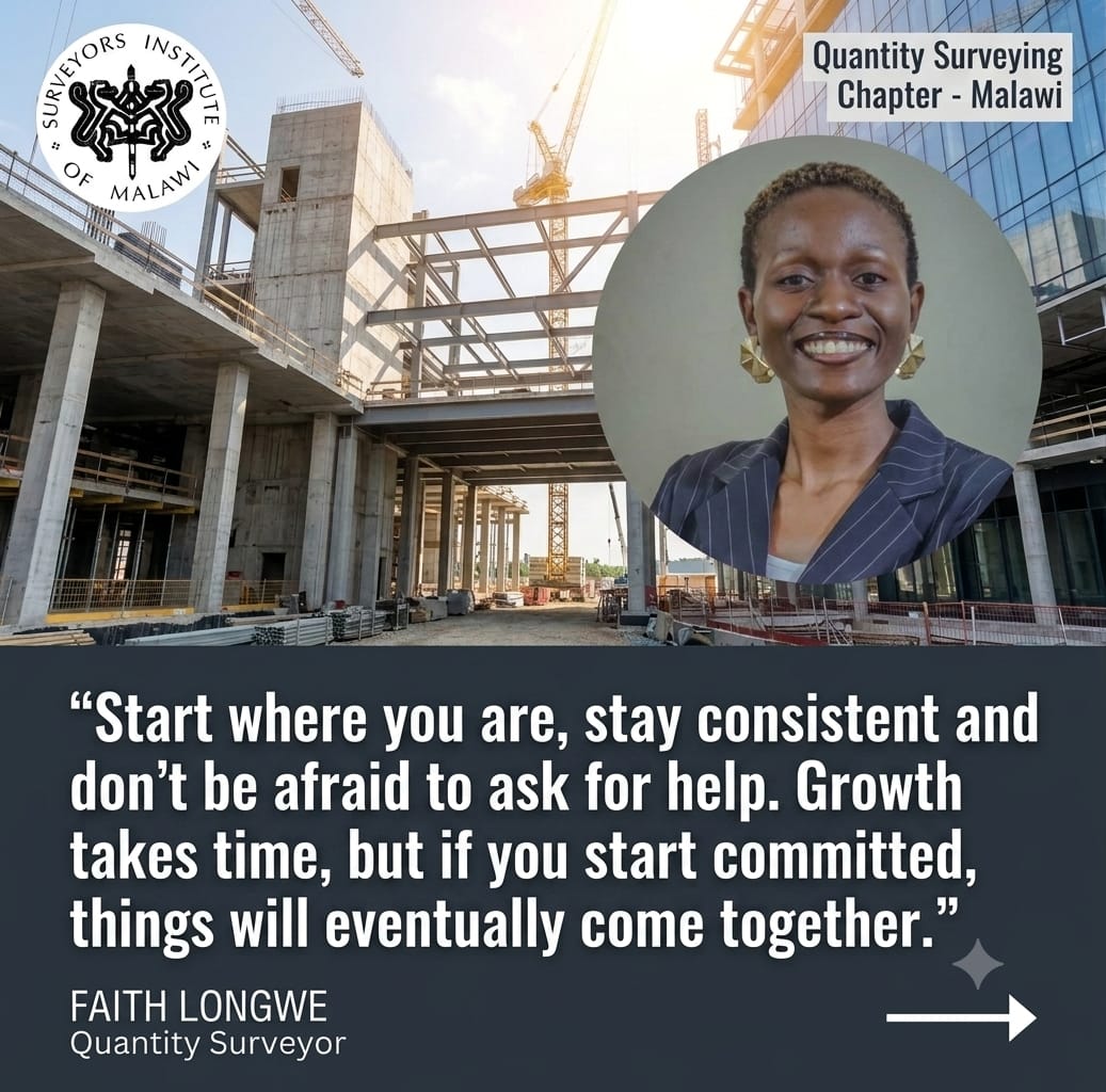 QSChapterMalawi's tweet photo. Quantity Surveying Career Diaries.
Today QS Faith Longwe shares her story on our Facebook page through the link below. https://t.co/GZ2R0ESyuE https://t.co/h3trbtDfHX