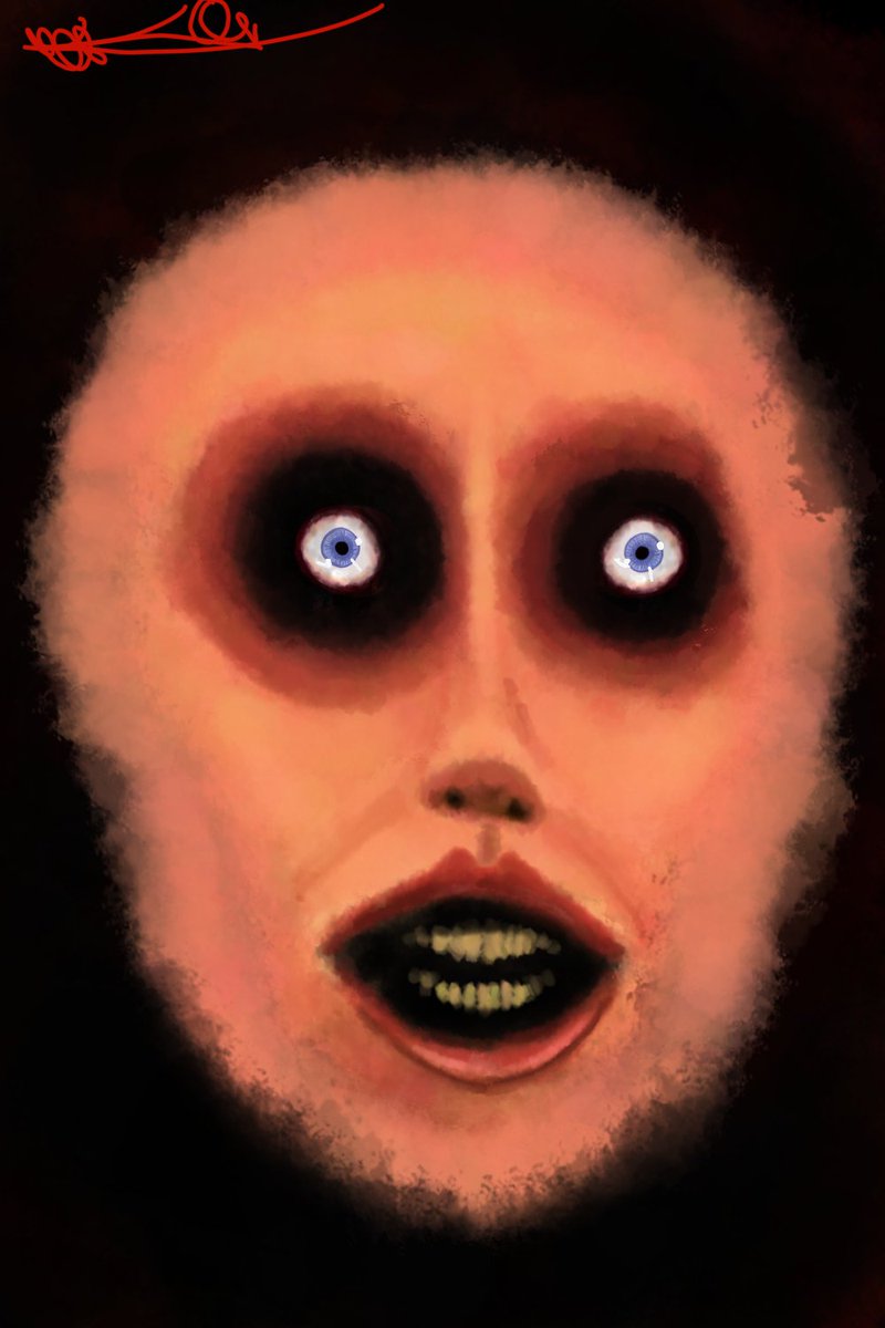 InkyVammatar's tweet photo. Did some art practice #horrorart #scary #disturbing #unsettling #art https://t.co/EESE0U0alo