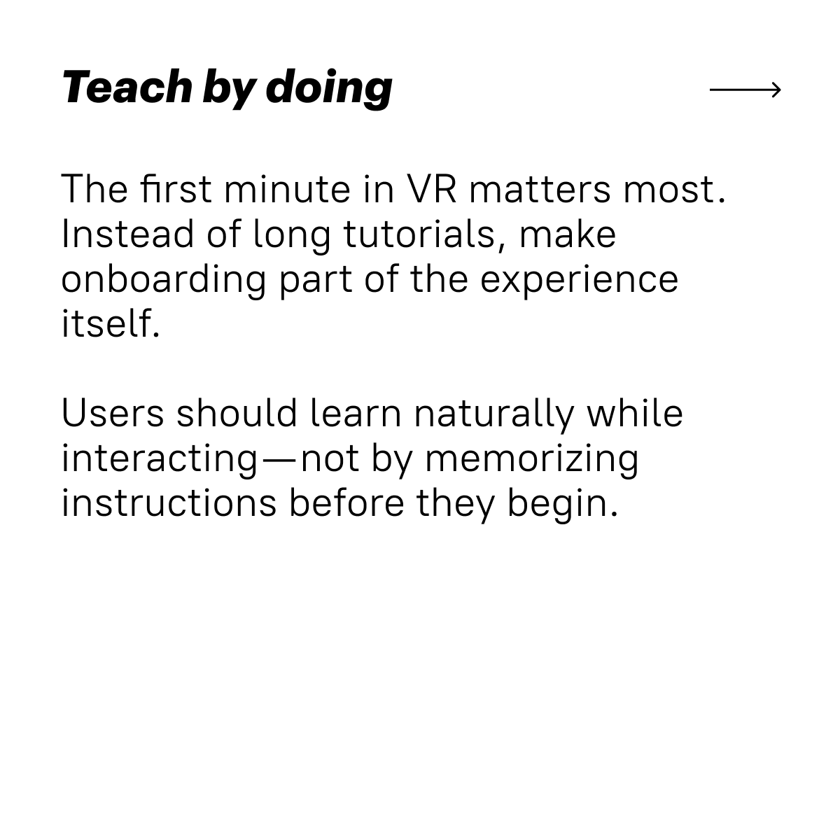 JetStyle3's tweet photo. Together with Amaia Etxabe Antia from the Design Innovation Center, Mondragon University, we explored what actually makes VR accessible for first-time users.

Here are 5 practical design decisions we use when creating XR experiences that are easy to enter, understand, and enjoy: https://t.co/zhrLqsedal