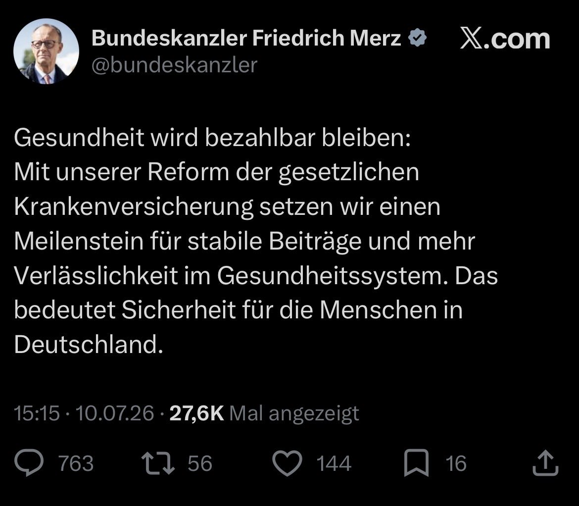 LibertarBar's tweet photo. @bundeskanzler 27.600 mal angezeigt und nur 144 Links, dafür aber 5x so viel Kommentare. Das spricht Bände. Ich frage mich wie lange das noch gut geht. https://t.co/x2KlzIxgQZ