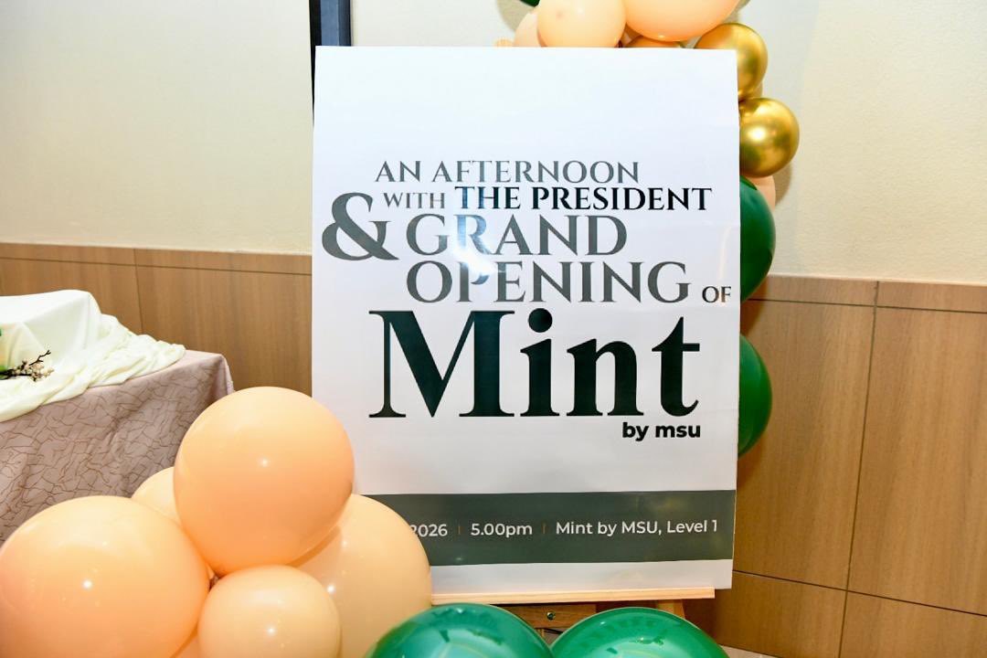 MohdShukriYajid's tweet photo. It is a delight to officiate the grand opening of "Mint by MSU", a new dining destination that reflects our innovative experiential learning and hospitality excellence. Congratulations to everyone who made this vision a reality. #MintbyMSU @MSUmalaysia https://t.co/z6sdZY2vQA