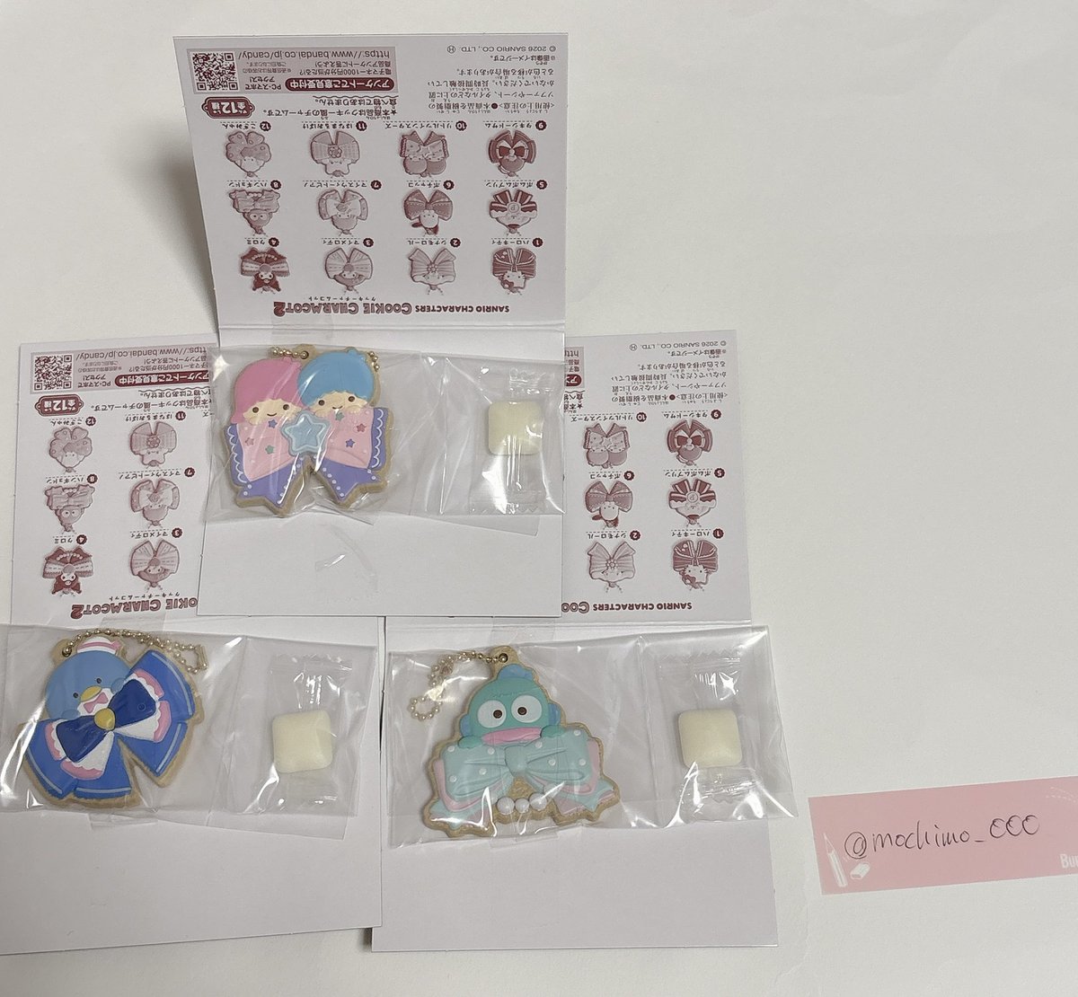 mochimo_000's tweet photo. 【交換】サンリオ クッキーチャーム マスコット2

譲）タキシードサム、ハンギョドン、リトルツインスターズ

求）クロミ、ポムポムプリン、はなまるおばけ

※郵送希望
※チャームのみの交換希望

お気軽にお声掛けください。 https://t.co/Vd3t6JUJoa