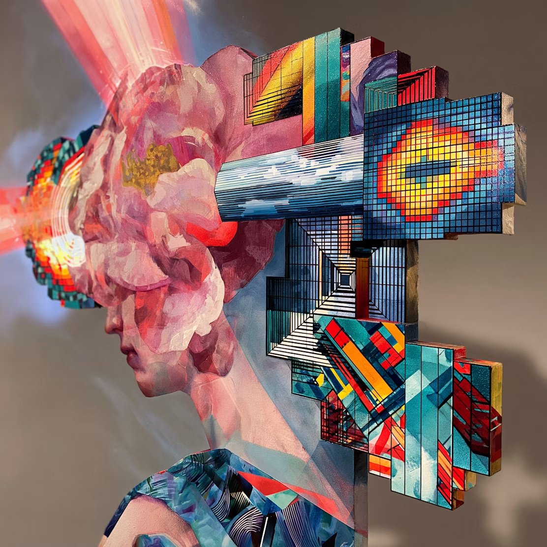 maxOSIRISart's tweet photo. Architecture of a Brilliant Idea

a burst of gamma waves &amp; a dopamine rush of the "Aha!" moment in the anterior cingulate cortex, from fragments of experience and knowledge, visualized as a dimensional slice of time

1/1 on SuperRare https://t.co/OgK3VUwqA3