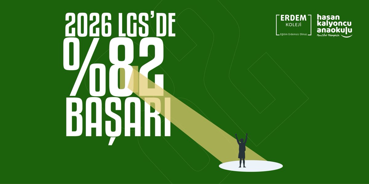 erdemligelecek's tweet photo. 🏆 LGS 2026’ya Damga Vuran Başarı

🥇 2 Türkiye Birincisi

📊 İlk %1’lik Dilimde 15 Öğrenci

📊 İlk %2’lik Dilimde 20 Öğrenci

📊 İlk %3’lik Dilimde 26 Öğrenci

🎯 %82 Fen Lisesi Başarısı

Erdem Koleji olarak 2026 LGS’de bir kez daha gurur dolu bir başarıya imza attık.

İki öğrencimizin 500 tam puan alarak Türkiye Birincisi olması, ilk %1’lik başarı diliminde 15 öğrencimizin yer alması ve öğrencilerimizin %82’sının Fen Liselerine yerleşebilecek başarı seviyesine ulaşması, yıllardır sürdürdüğümüz nitelikli eğitim anlayışının en güçlü göstergesi oldu.

Bu büyük başarı; öğrencilerimizin azmi, öğretmenlerimizin özverisi, velilerimizin güveni ve Erdem Koleji’nin akademik mükemmeliyeti esas alan eğitim vizyonunun ortak eseridir.

Türkiye’nin zirvesine adını yazdıran öğrencilerimizi, onları bu başarıya hazırlayan öğretmenlerimizi ve her zaman yanımızda olan kıymetli velilerimizi yürekten kutluyoruz.

Erdem Koleji… Başarı Geleneği Zirvede Devam Ediyor 💙

#ErdemKoleji #LGS2026 #TürkiyeBirincisi #500TamPuan #LGSBaşarısı #Gaziantep #GaziantepEğitim #FenLisesi #BaşarıGeleneği #EğitimdeLider #ErdemleGeleceğe
