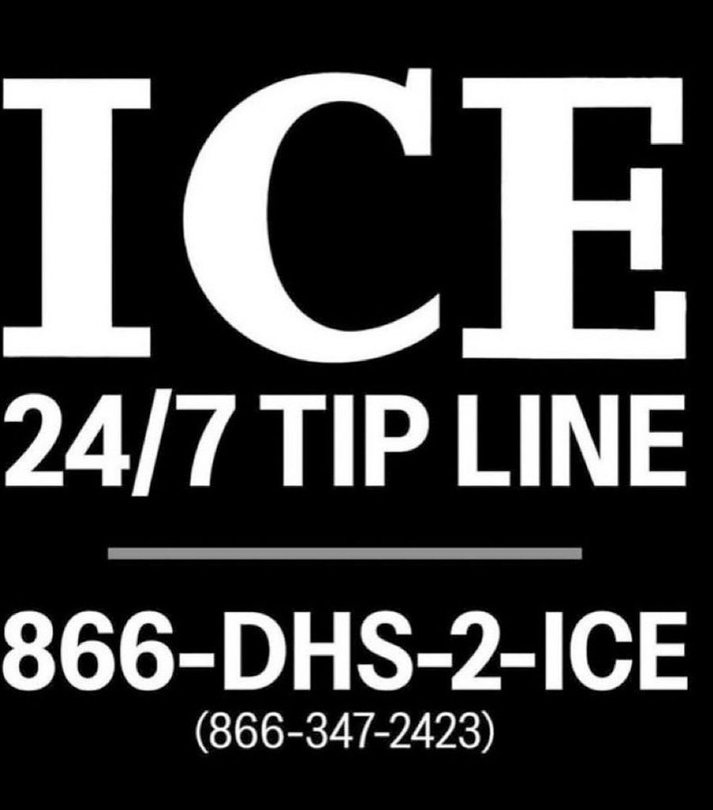 James40594's tweet photo. @Victoria00025 @DSteampipe ANY PLACE, ANY TIME.

Call the ICE Tip Line at 866-347-2423 (866-DHS-2-ICE) to report illegal aliens in your area. https://t.co/imB7GKsRJd