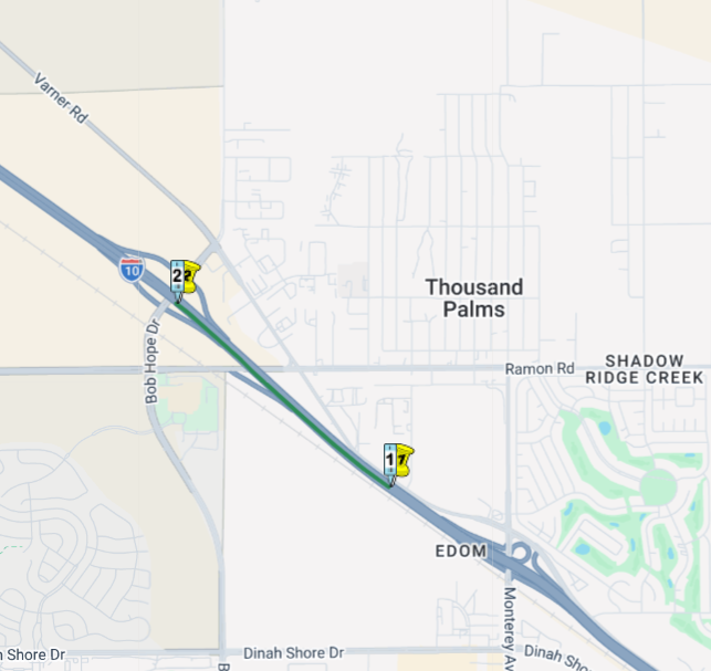 Caltrans District 8 tweet media