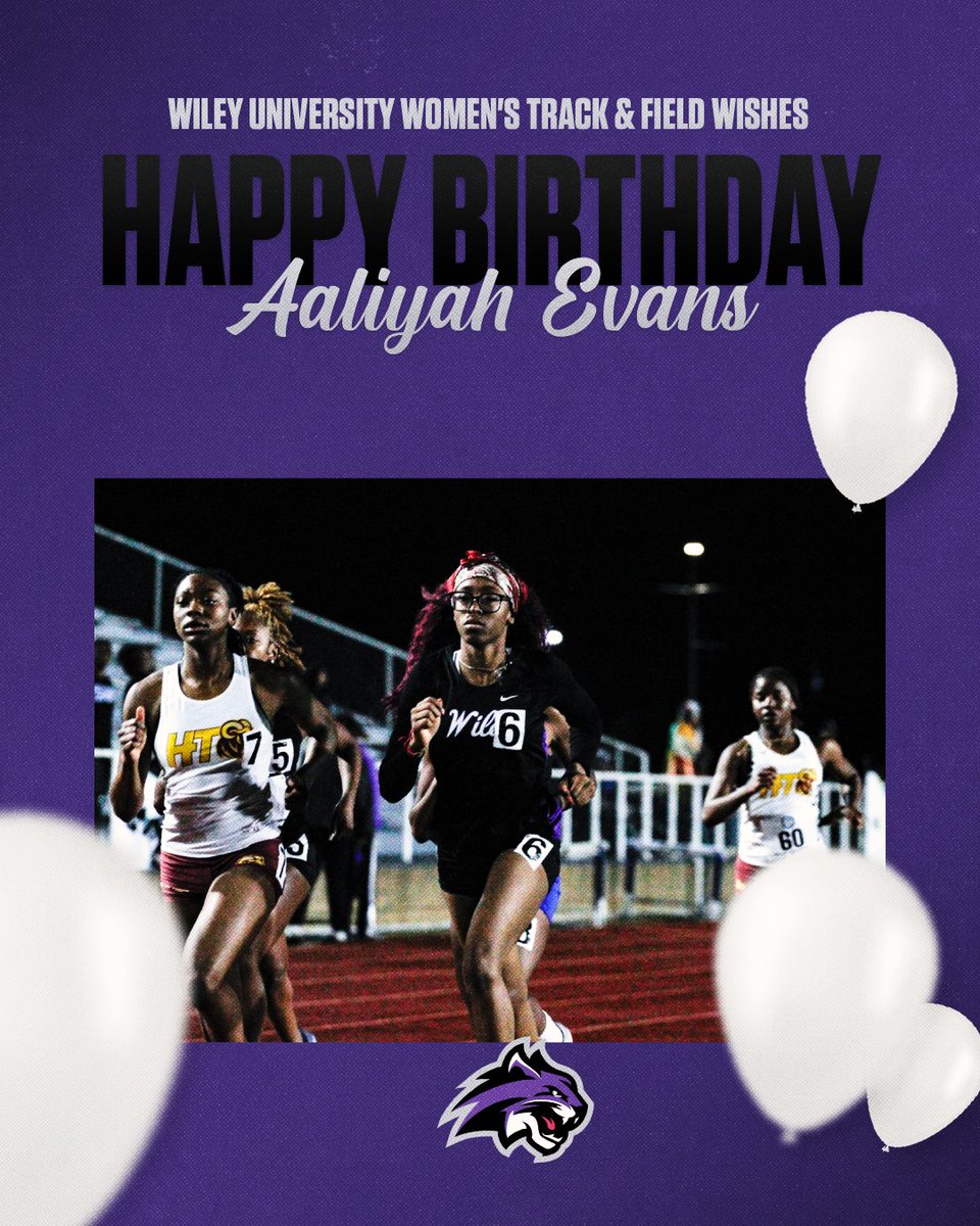 WileyAthletics's tweet photo. #WildcatBirthdayGreetings to distance runner Aaliyah Evans. https://t.co/rfansXsnLV