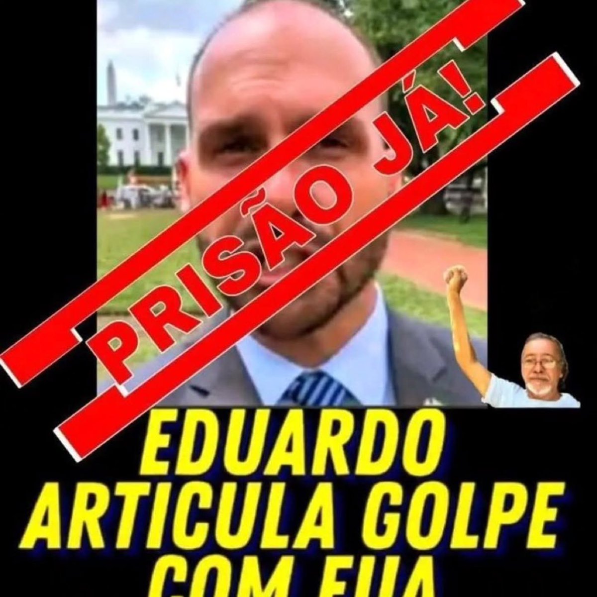 hanan_farah's tweet photo. Conspirar contra o Brasil é crime de LESA PÁTRIA.
Queremos a prisão, cassação e perda de direitos políticos de Bananinha.
O BRASIL É SOBERANO
RESPEITA O BRASIL! Não esqueça quem começou 👇 https://t.co/g7frOuCOcZ