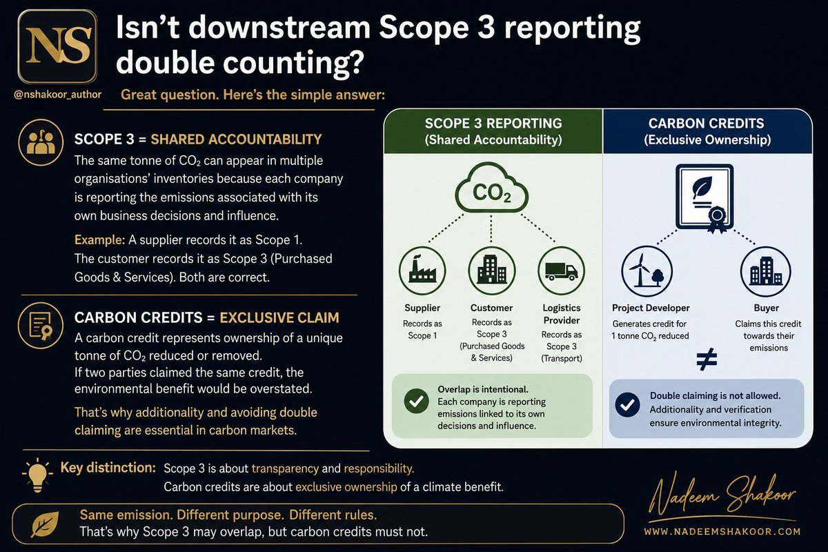 nshakoor_author's tweet photo. One of the most debated aspects of sustainability reporting - apparent double Counting #sustainability #esg #ai https://t.co/ENGYlPPQat