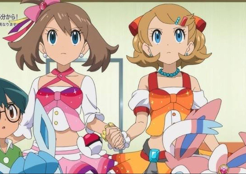 GAIA555complete's tweet photo. #エアアニポケ 
リコのパフォーマンス修行に歴代ヒロインが集結！

ポケットモンスター特別編
RVR with ガールズリミックス https://t.co/UlVnX5hRxT