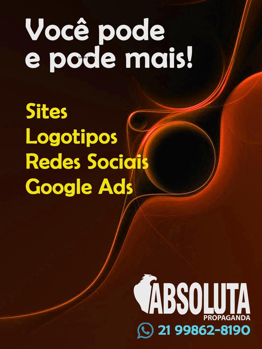 AbsolutaIntern1's tweet photo. CRIAÇÃO DE SITES - LOGOTIPOS - POSICIONAMENTO GOOGLE - REDES SOCIAIS - GOOGLE ADS

28 ANOS CRIANDO SITES NO BRASIL E EXTERIOR!!!

WhatsApp +55 21 99862-8190

https://t.co/0bekc1N7kG

#criacaodesites #atualizacaodesites #logomarca #logotipo #redessociais #PosicionamentoGoogle https://t.co/BC1Yf6TedN